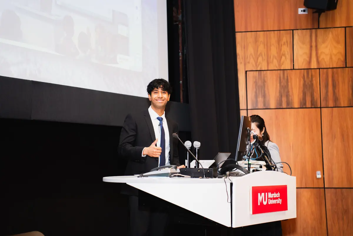 An Everest tutor at the lectern